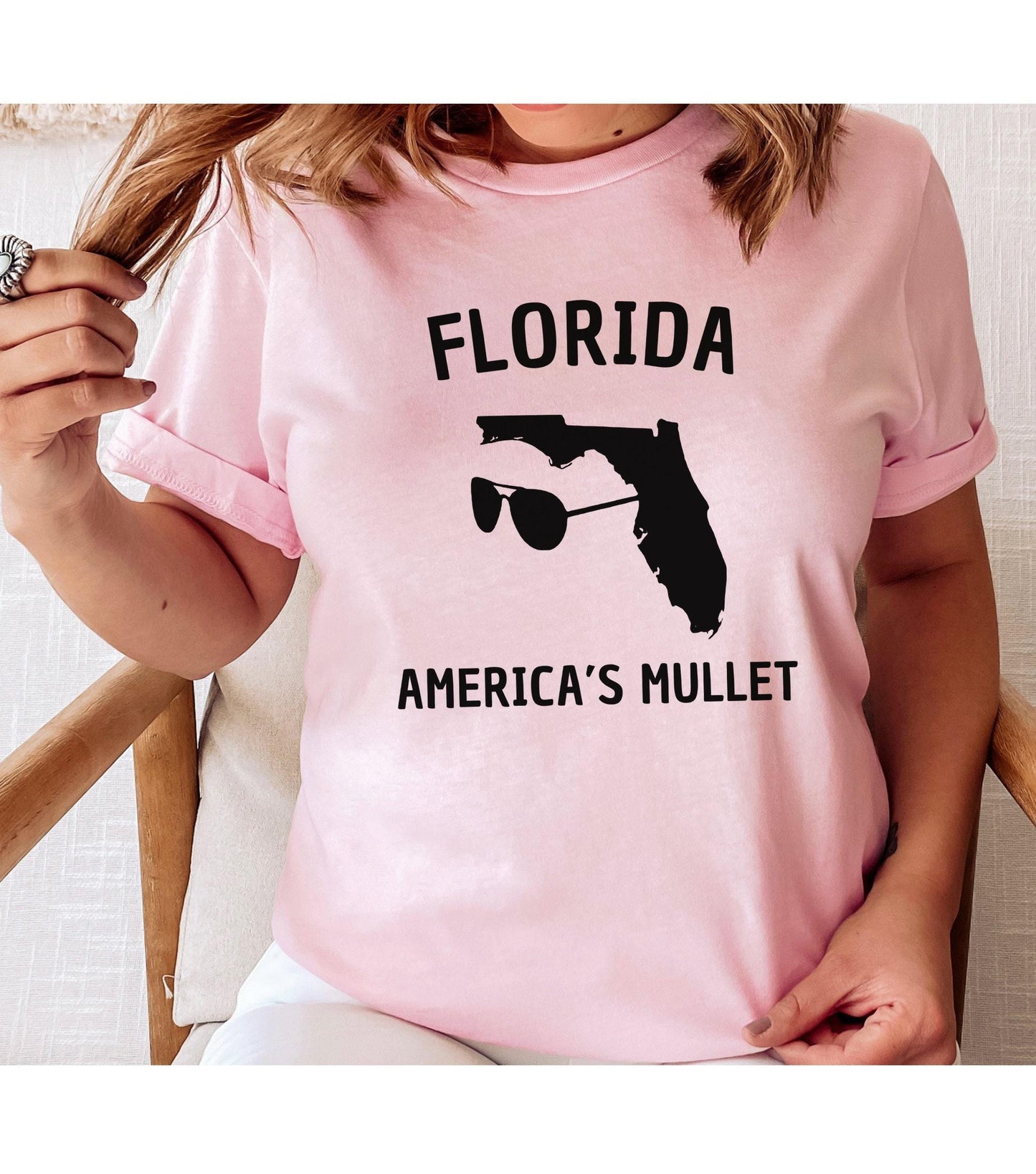 Florida America's Mullet Graphic T-Shirt
