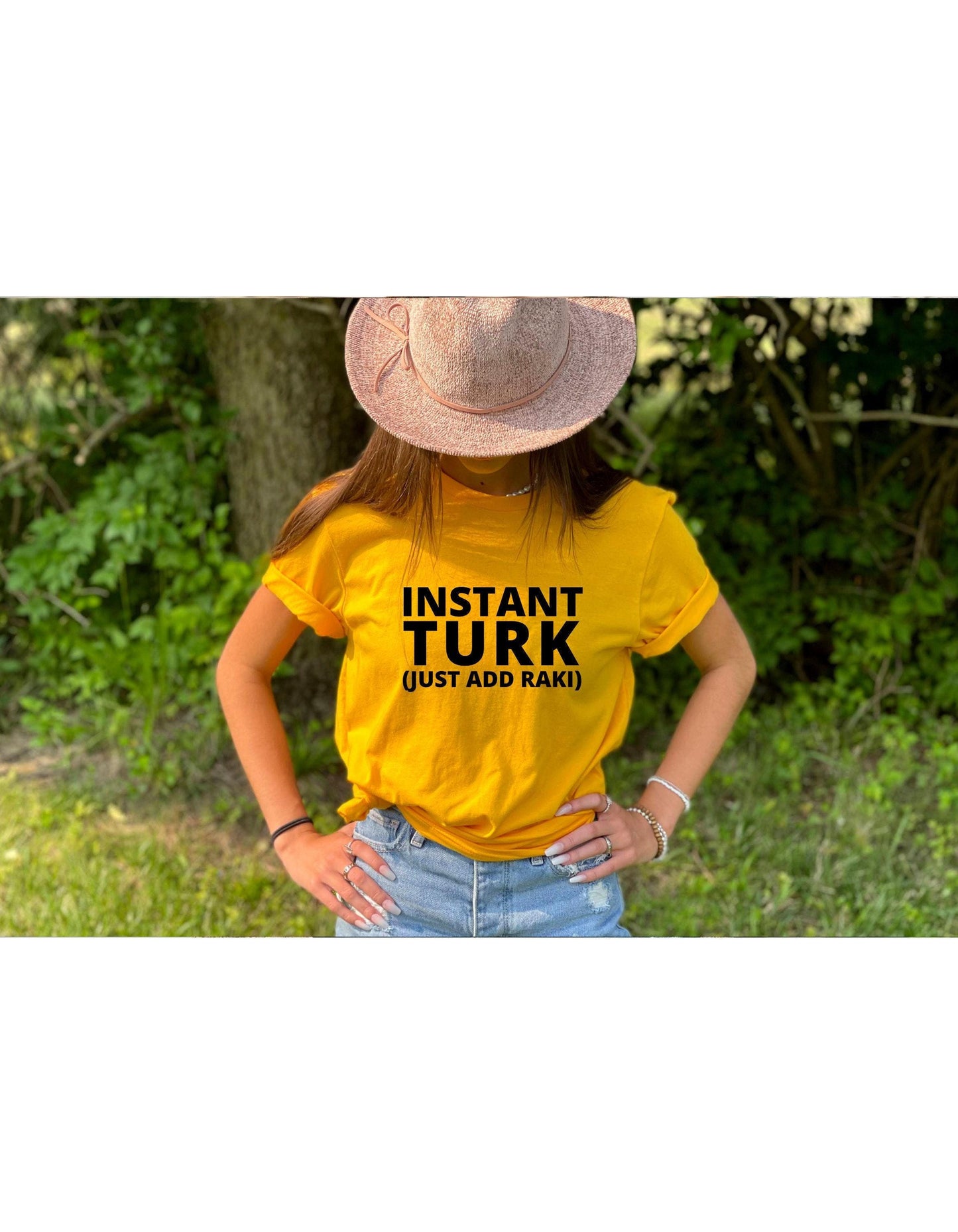 Instant Turk Just Add Raki Turkish Graphic T-Shirt