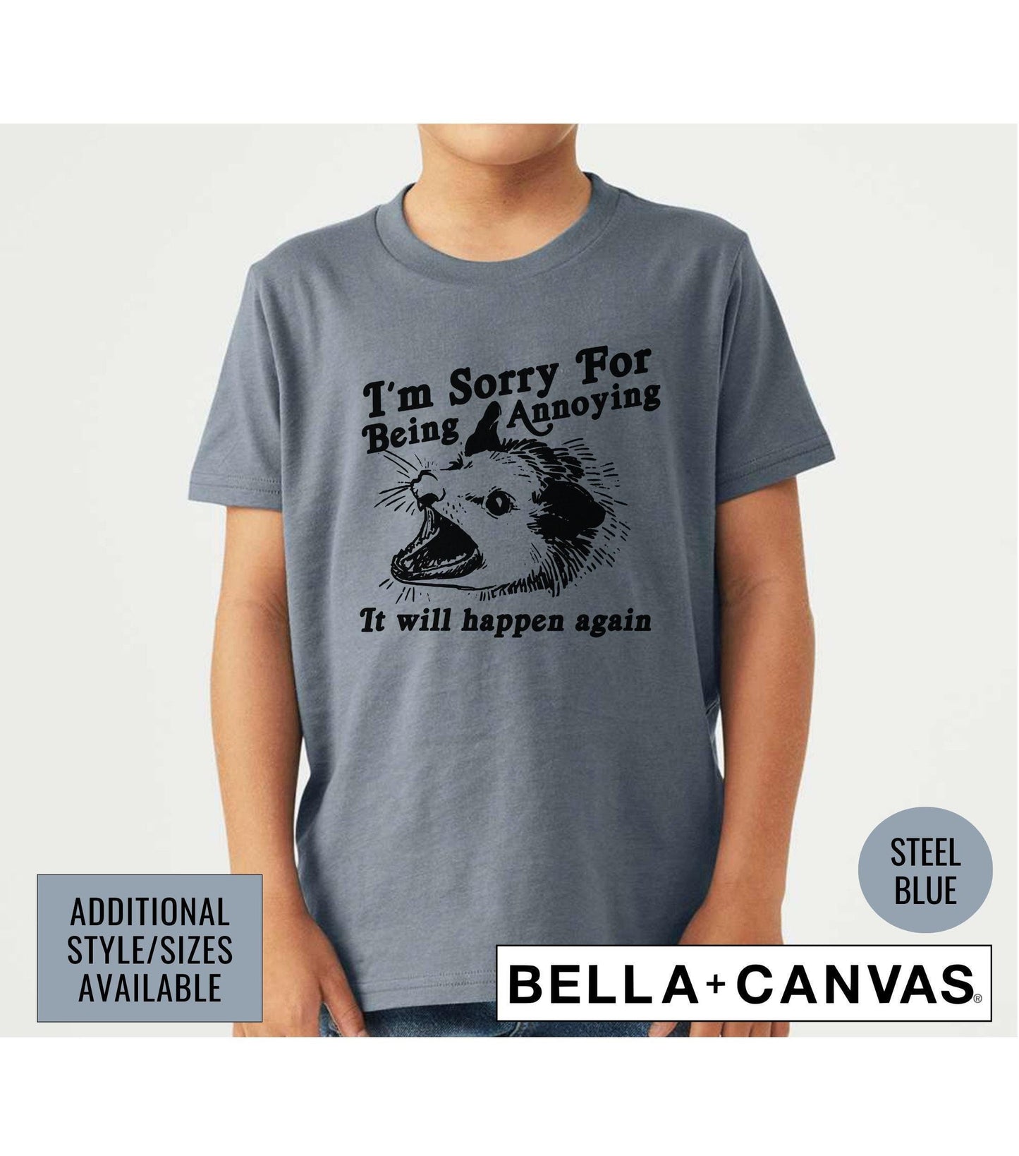 I'm Sorry For Being Annoying It Will Happen Again Opossum Meme Graphic T-Shirt