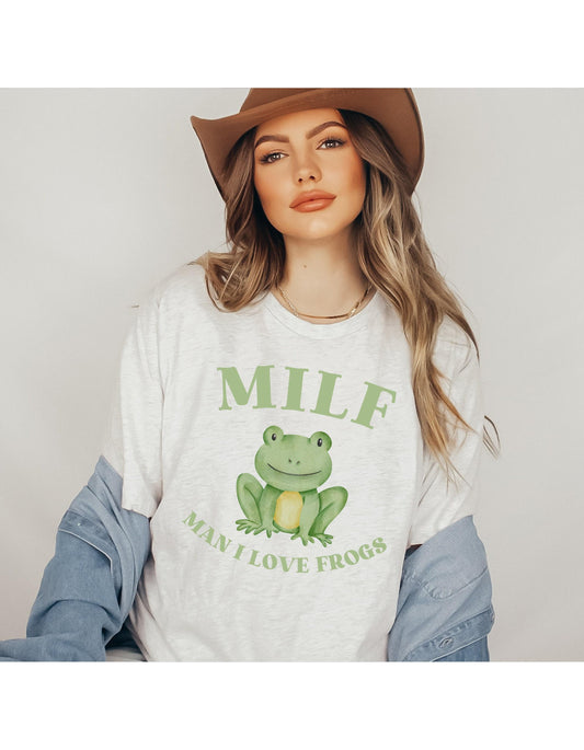 MILF Man I Love Frogs Graphic T-Shirt
