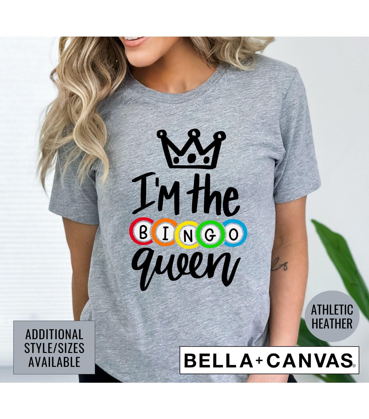 I'm The Bingo Queen Women's Graphic T-Shirt