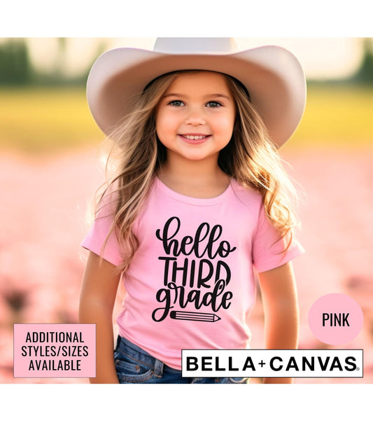 Hello Third Grade Graphic T-Shirt