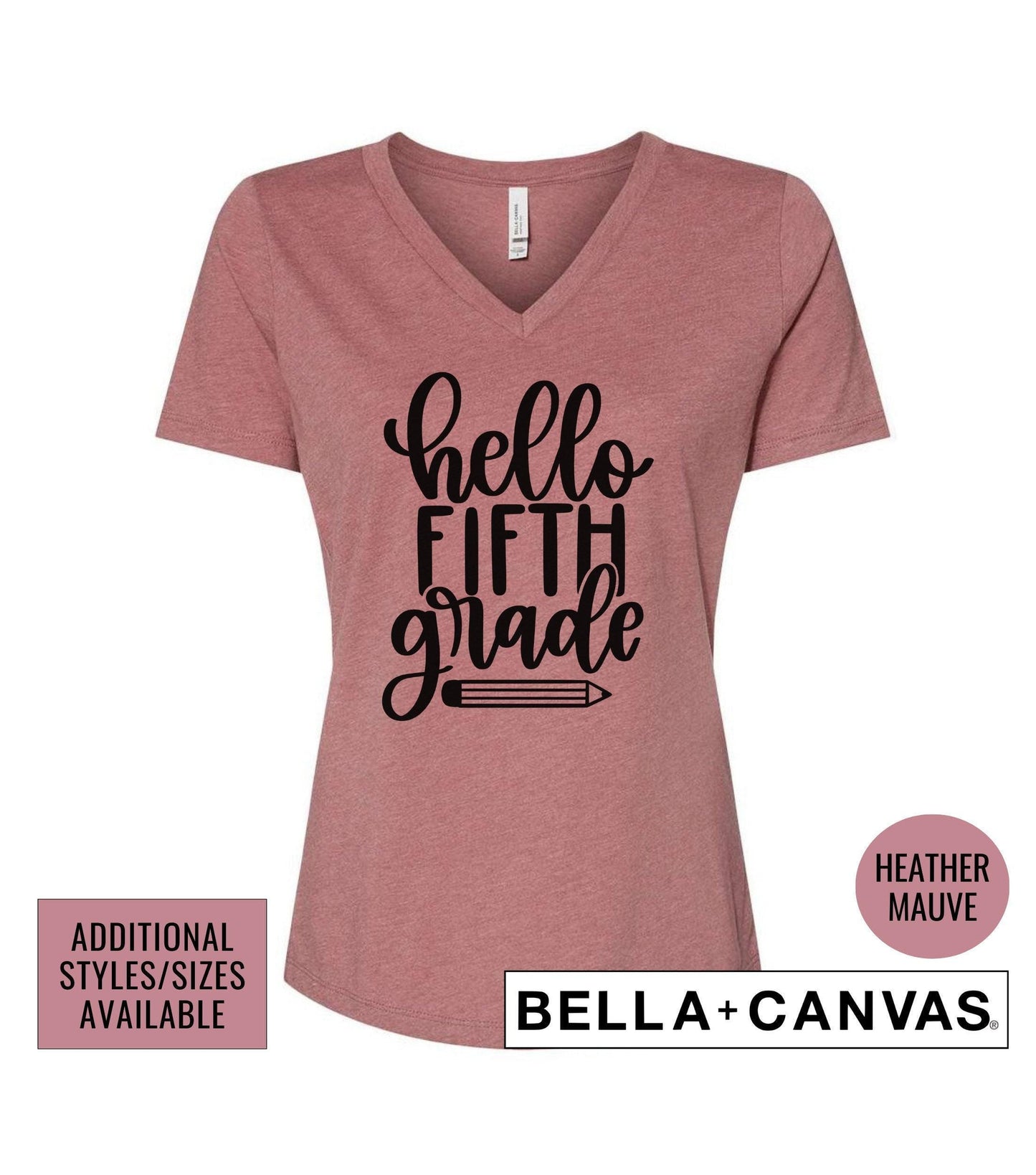 Hello Fifth Grade Graphic T-Shirt