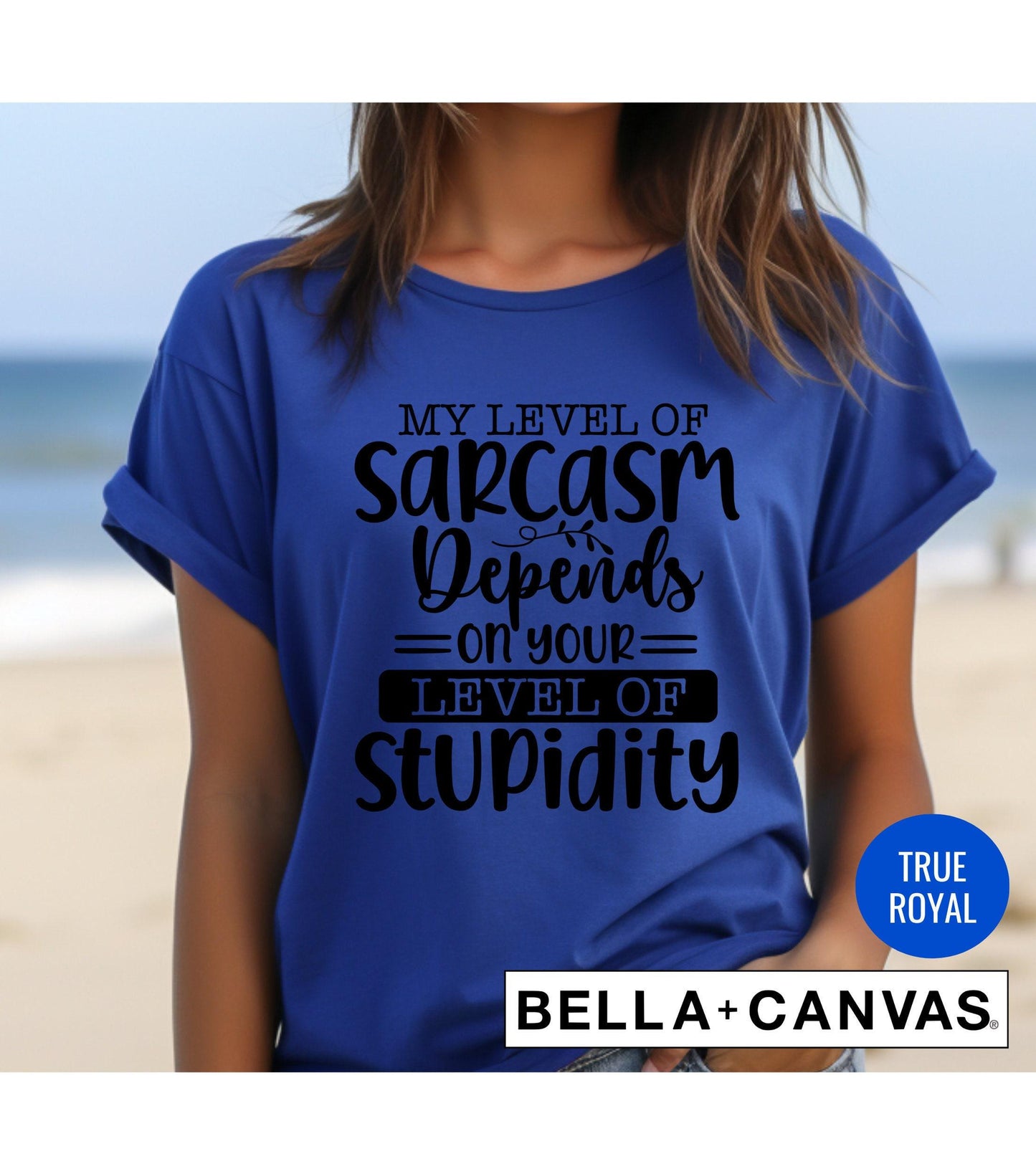 My Level Of Sarcasm Depends On Your Level Of Stupidity Graphic T-Shirt