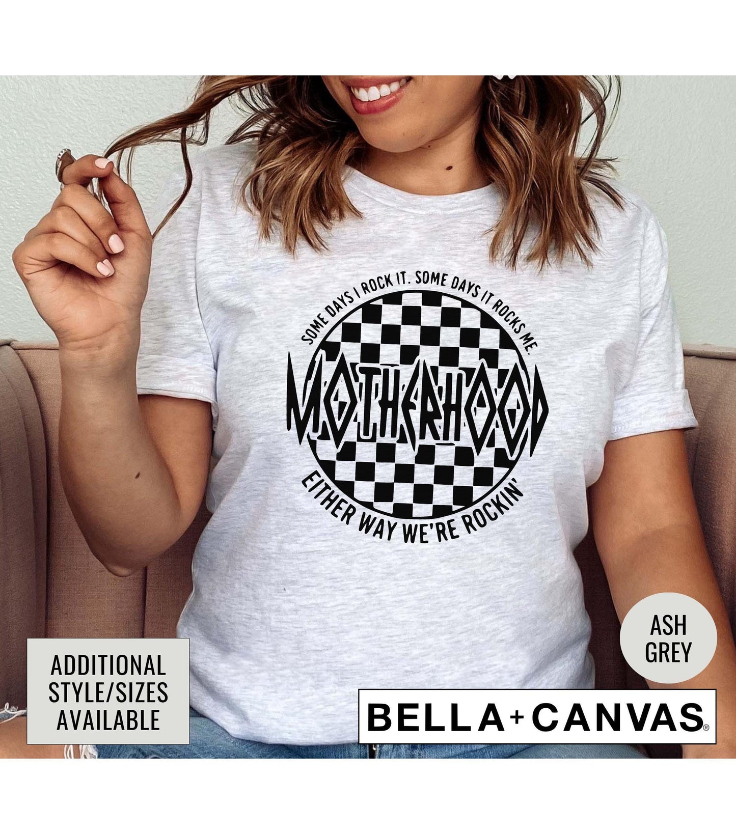 Motherhood Some Days I Rock It Some Days It Rocks Me Either Way We Are Rocking Graphic T-Shirt