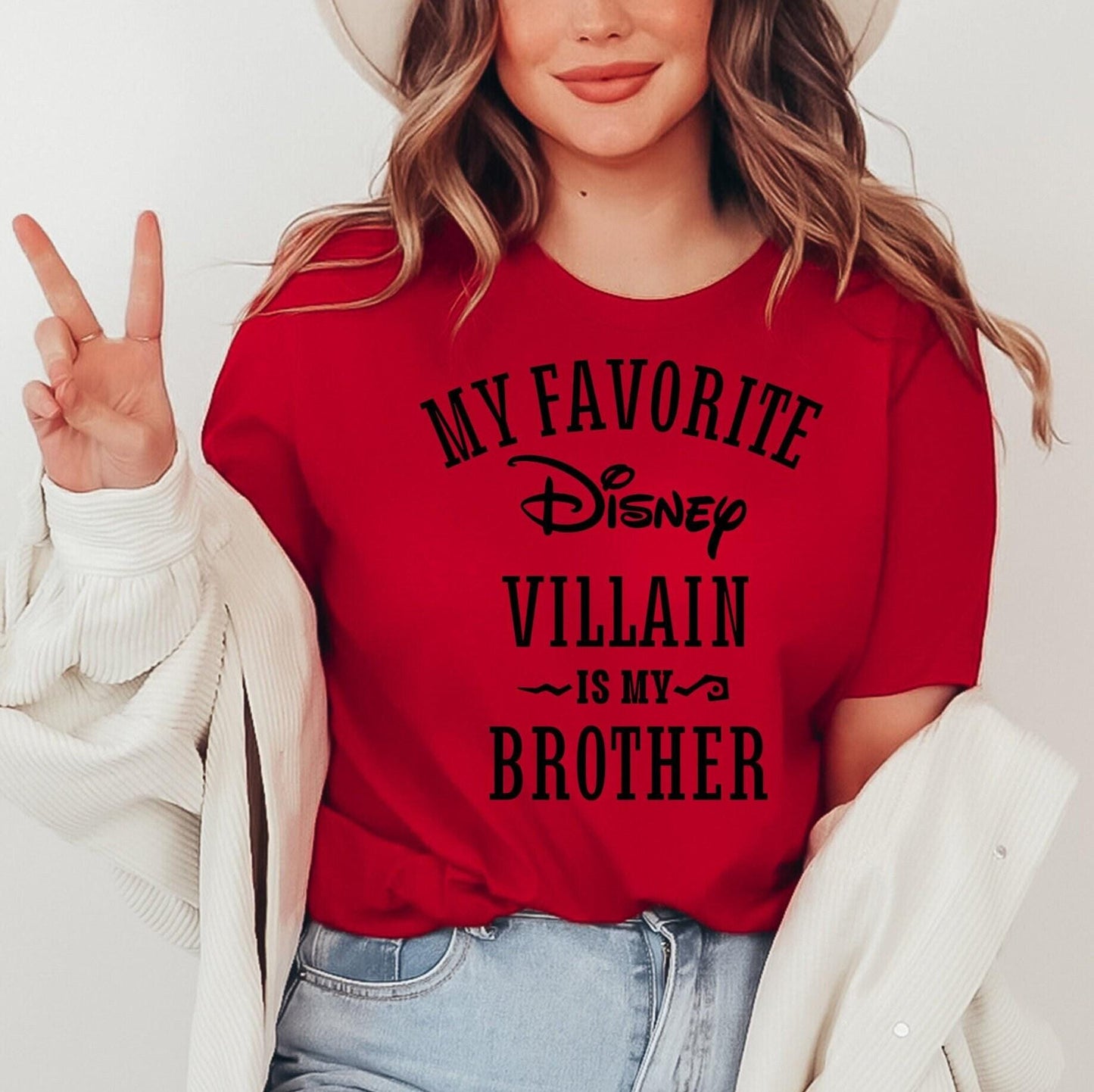 My Favorite Disney Villain Is My Brother Graphic T-Shirt