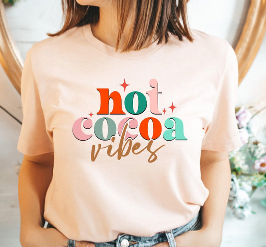 Hot Cocoa Vibes Graphic T-Shirt