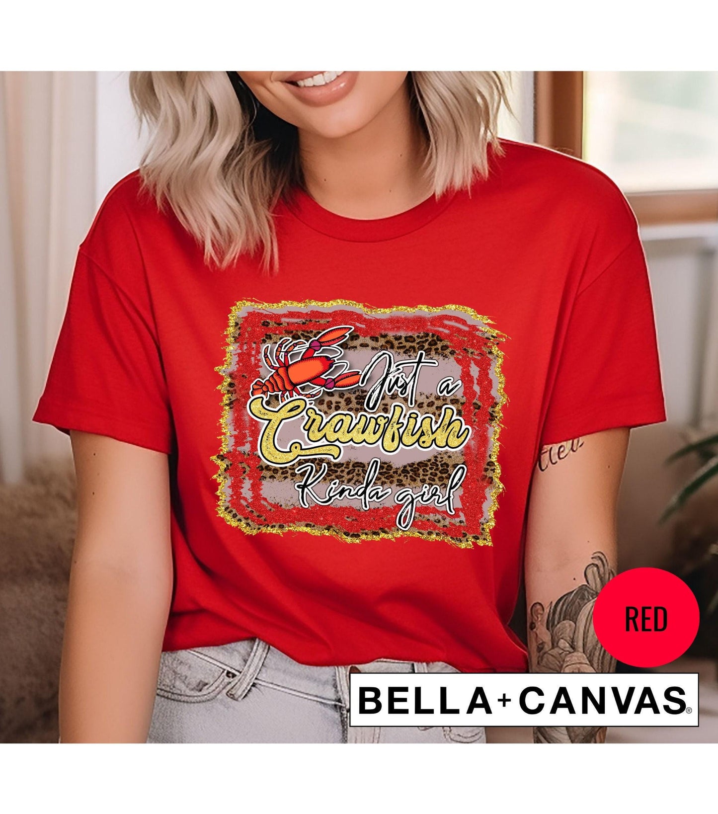 Just A Crawfish Kinda Girl Womens Graphic T-Shirt
