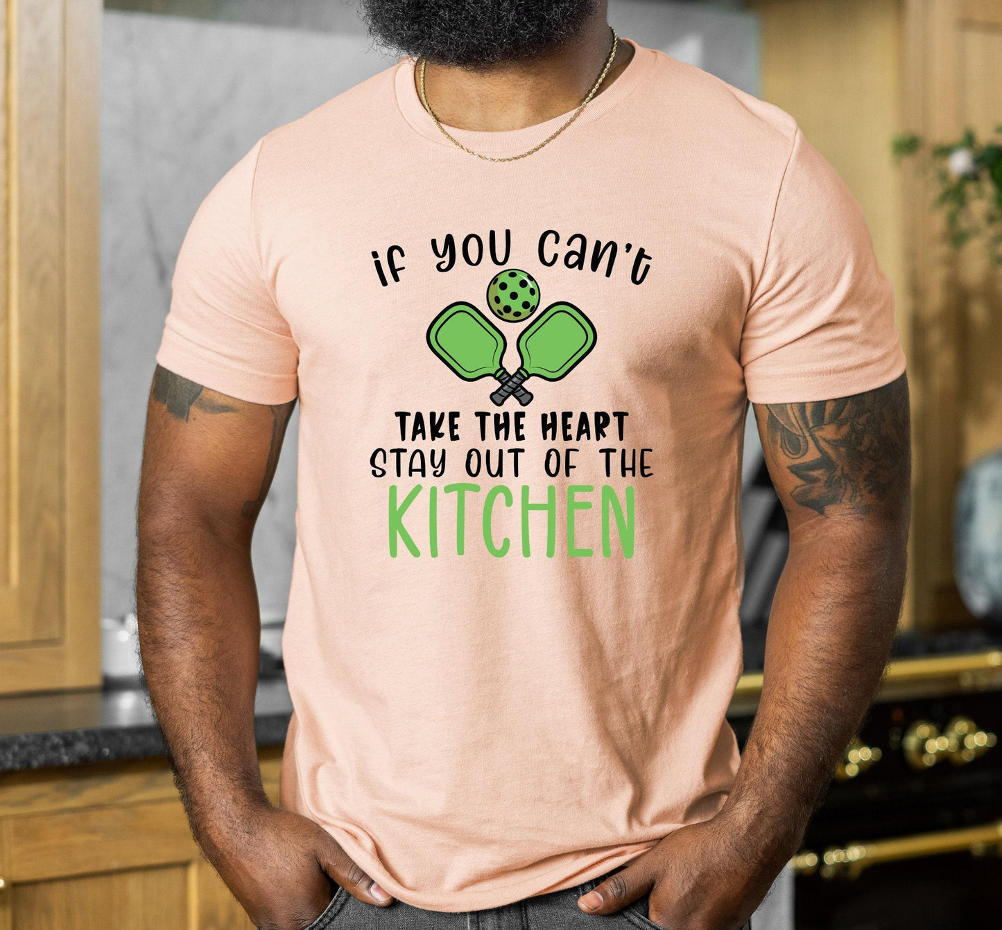 If You Can't Take The Heart Stay Out Of The Kitchen Graphic T-Shirt