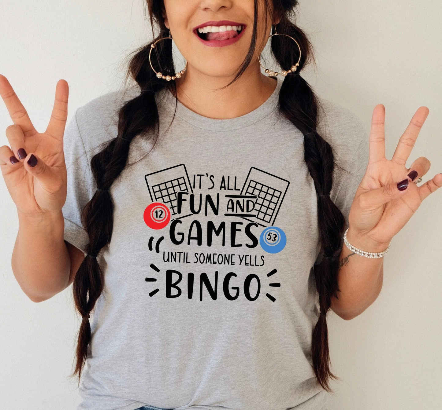 It's All Fun And Games Until Someone Calls Bingo Women's Graphic T-Shirt