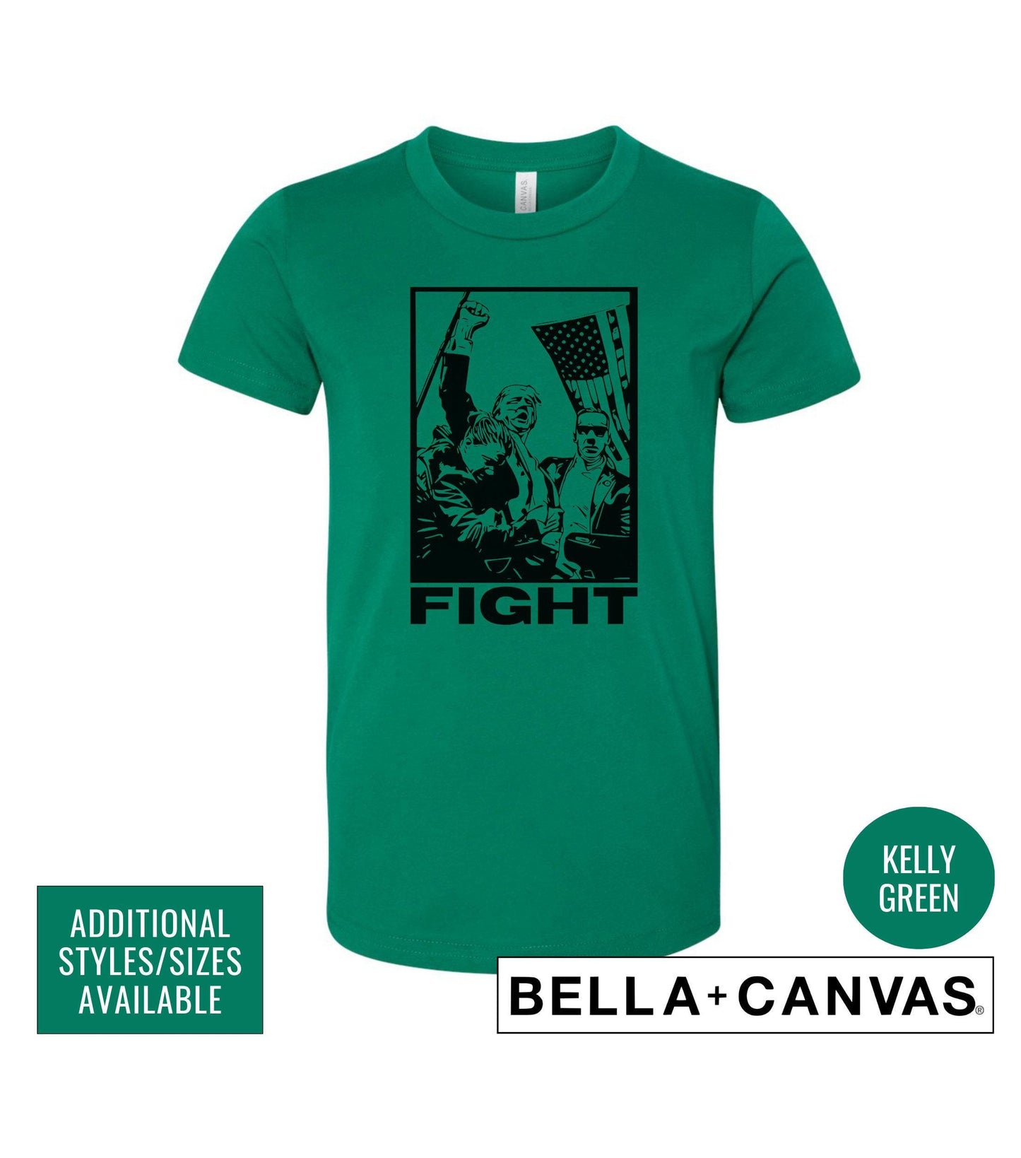 Fight Trump Shooting Graphic T-Shirt