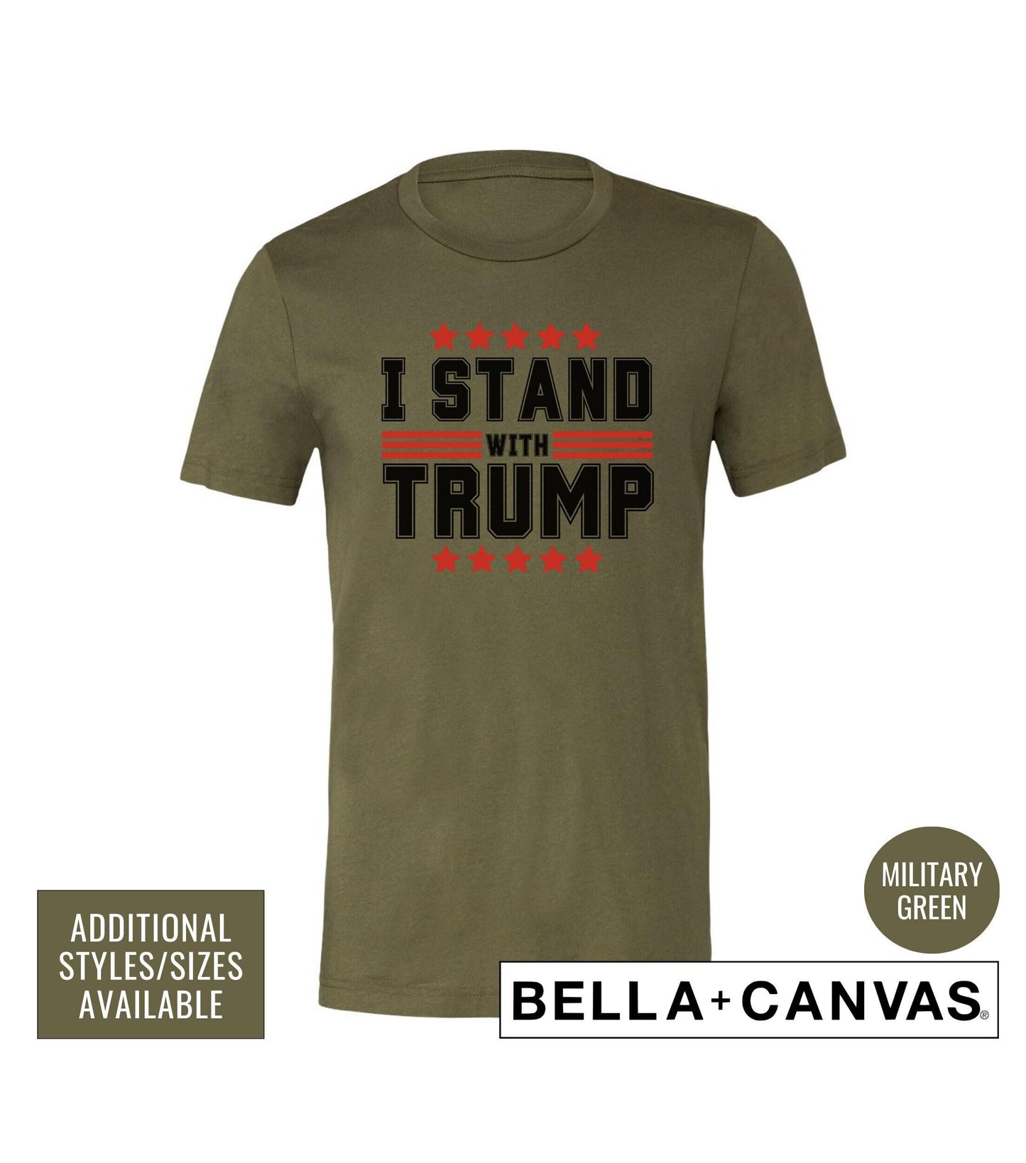 I Stand With Trump 2024 Graphic T-Shirt