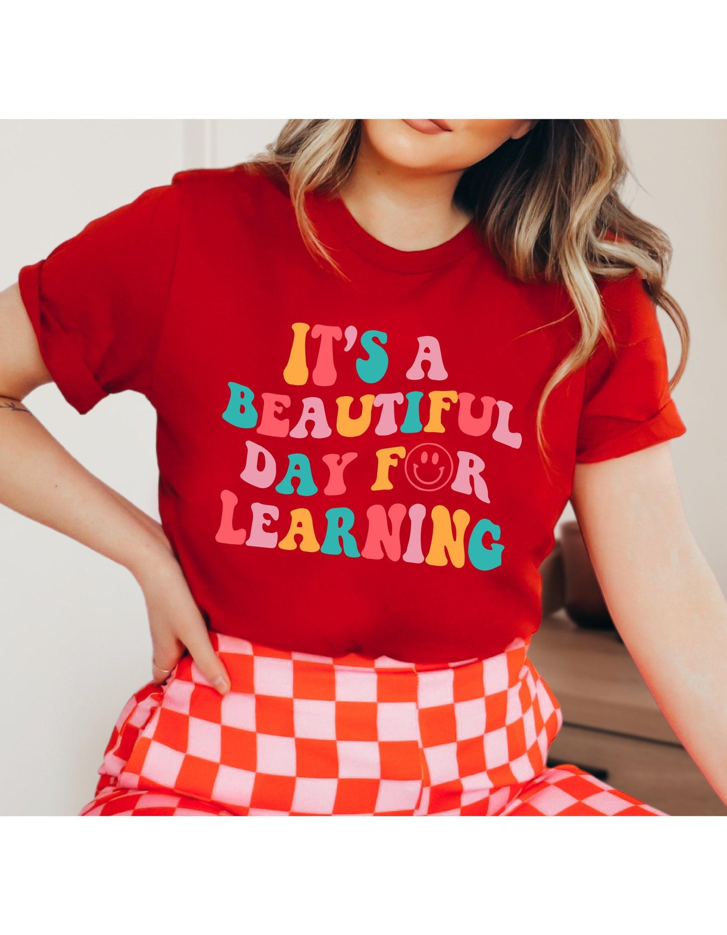 Its A Beautiful Day For Learning Teacher Graphic T-Shirt