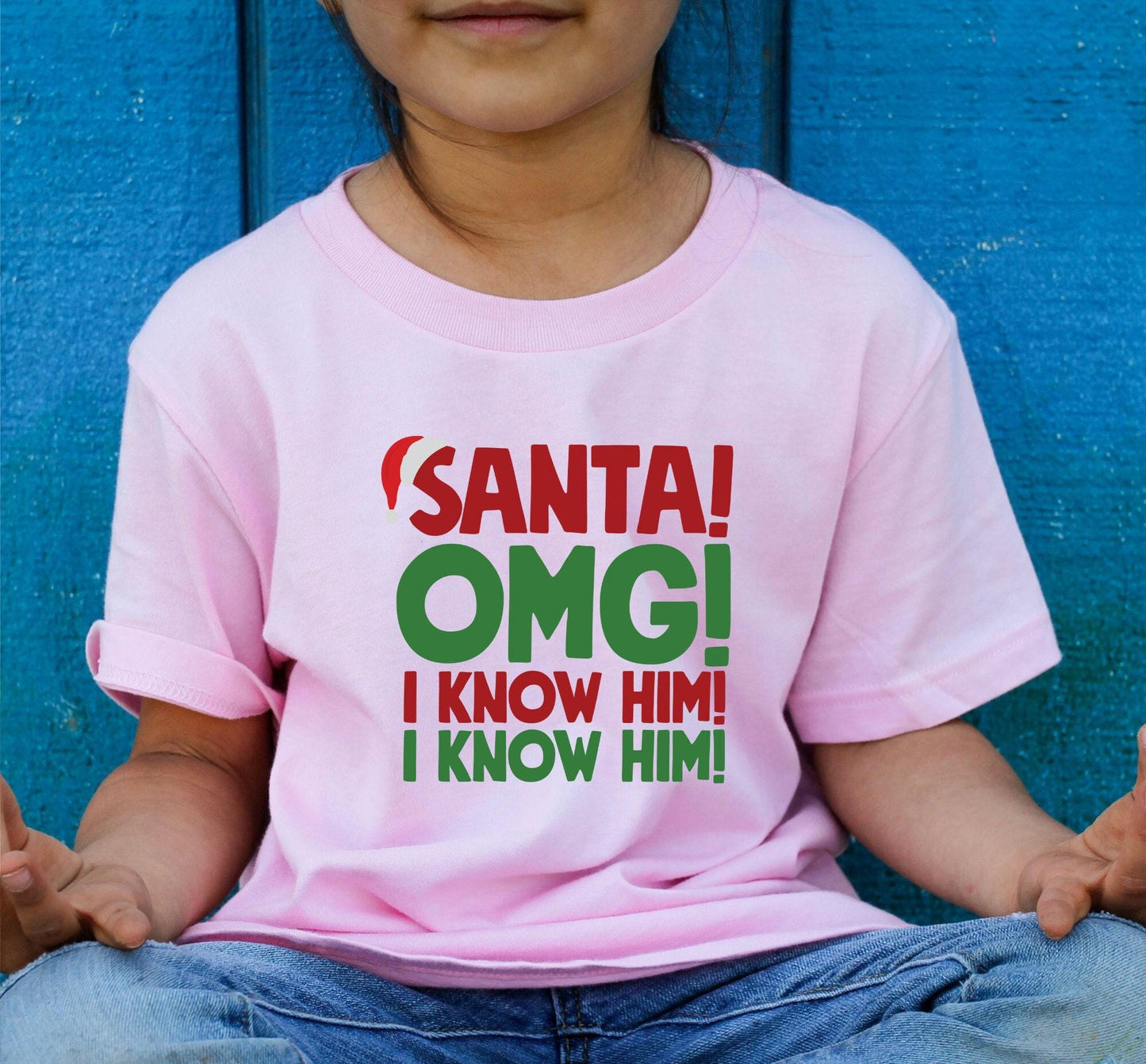 Santa OMG I Know Him Buddy The Elf Graphic T-Shirt
