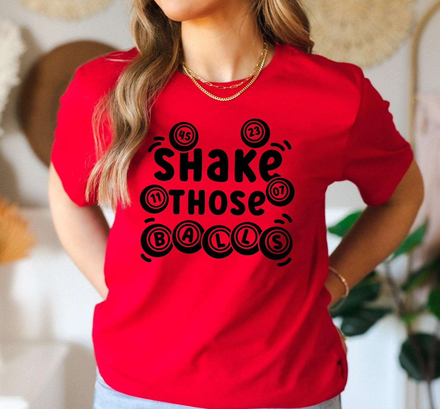 Shake Those Ball Bingo Graphic T-Shirt