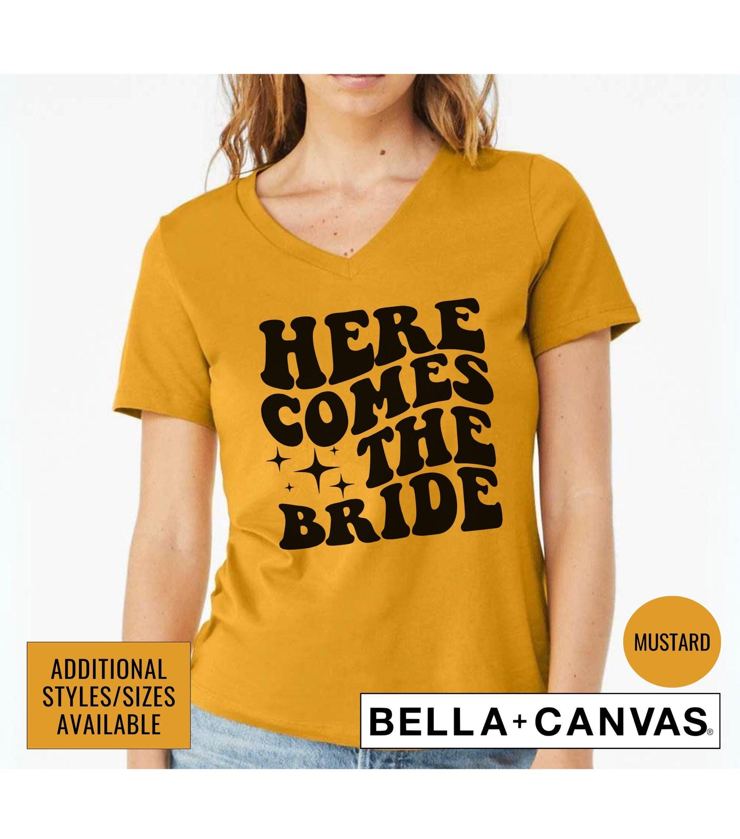 Here Comes The Bride Wedding Bachelorette Party Women's Graphic T-Shirt
