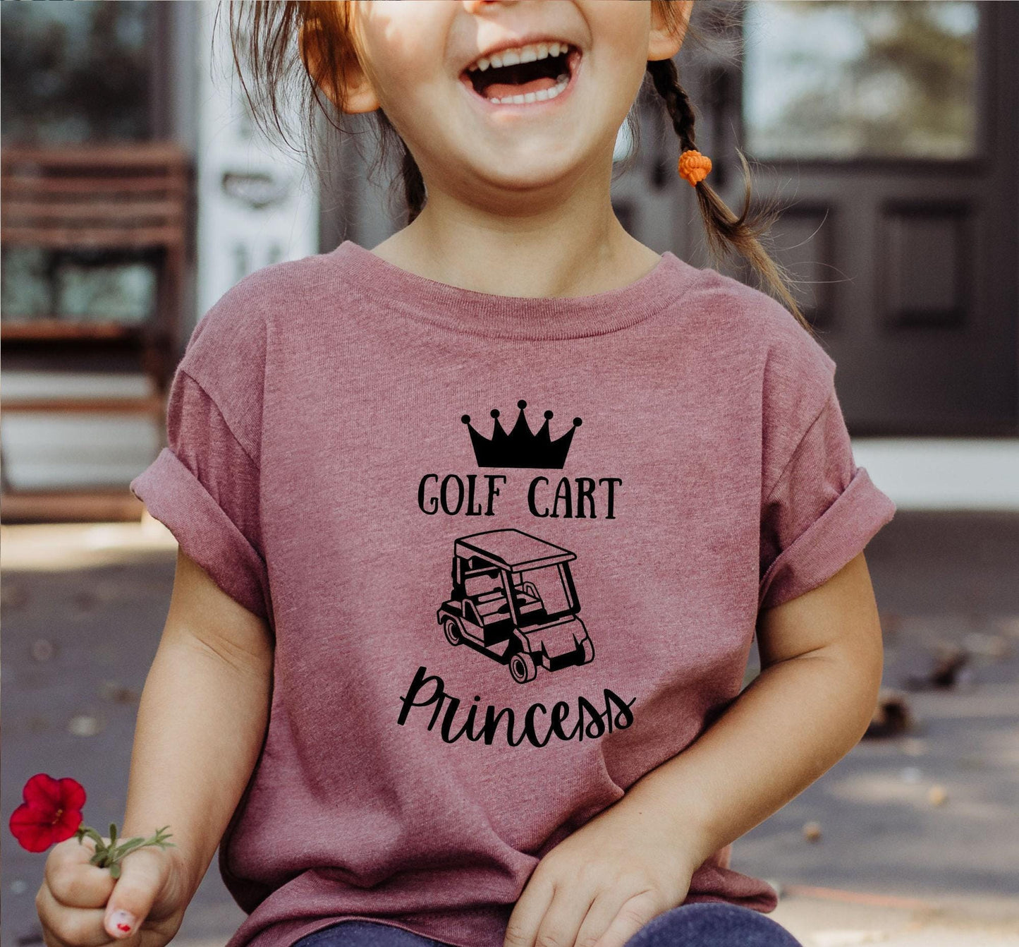 Golf Cart Princess Crown Golf Cart Graphic T-Shirt