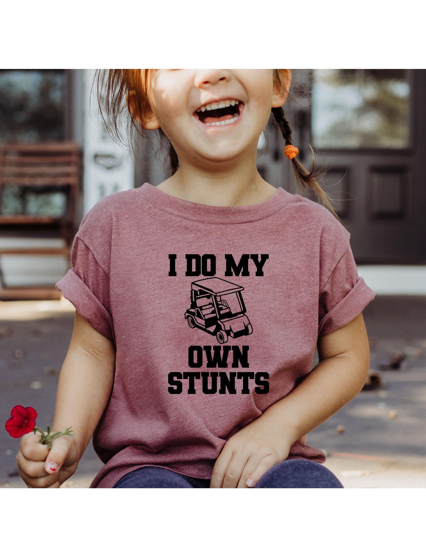 I Do My Own Stunts Golf Cart Graphic T-Shirt
