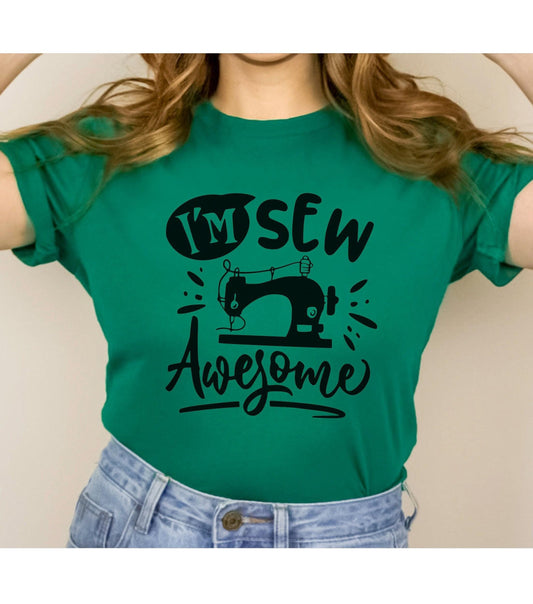 I'm Sew Awesome Sewing Machine Women's Graphic T-Shirt