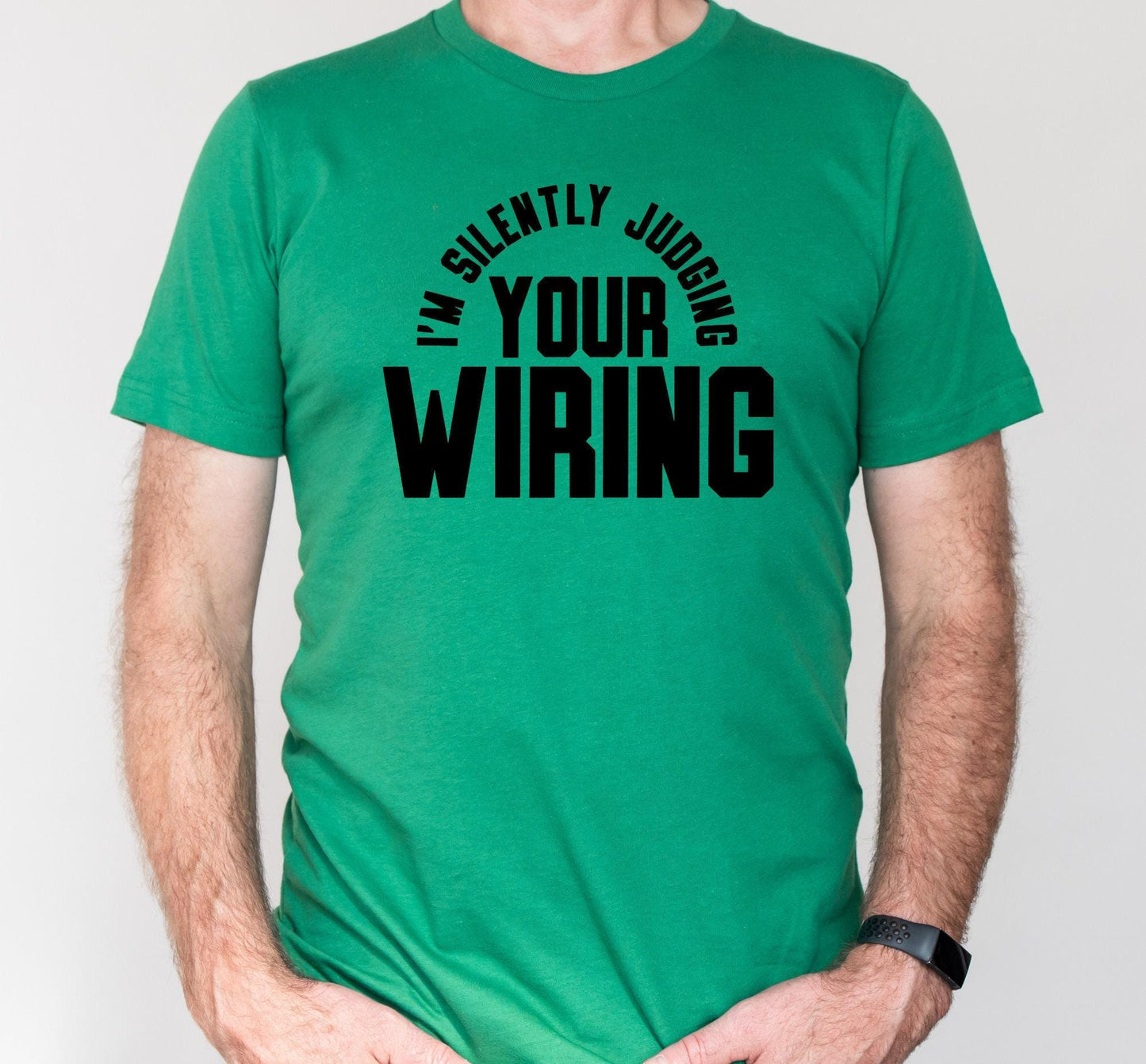 I'm Silently Judging Your Wiring Men's Graphic T-Shirt