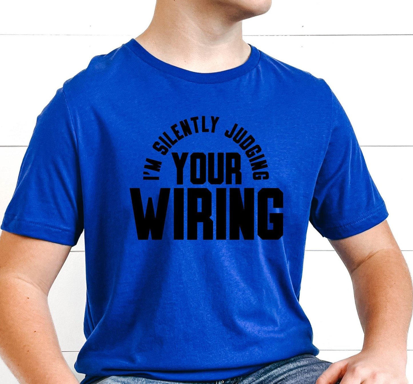 I'm Silently Judging Your Wiring Men's Graphic T-Shirt