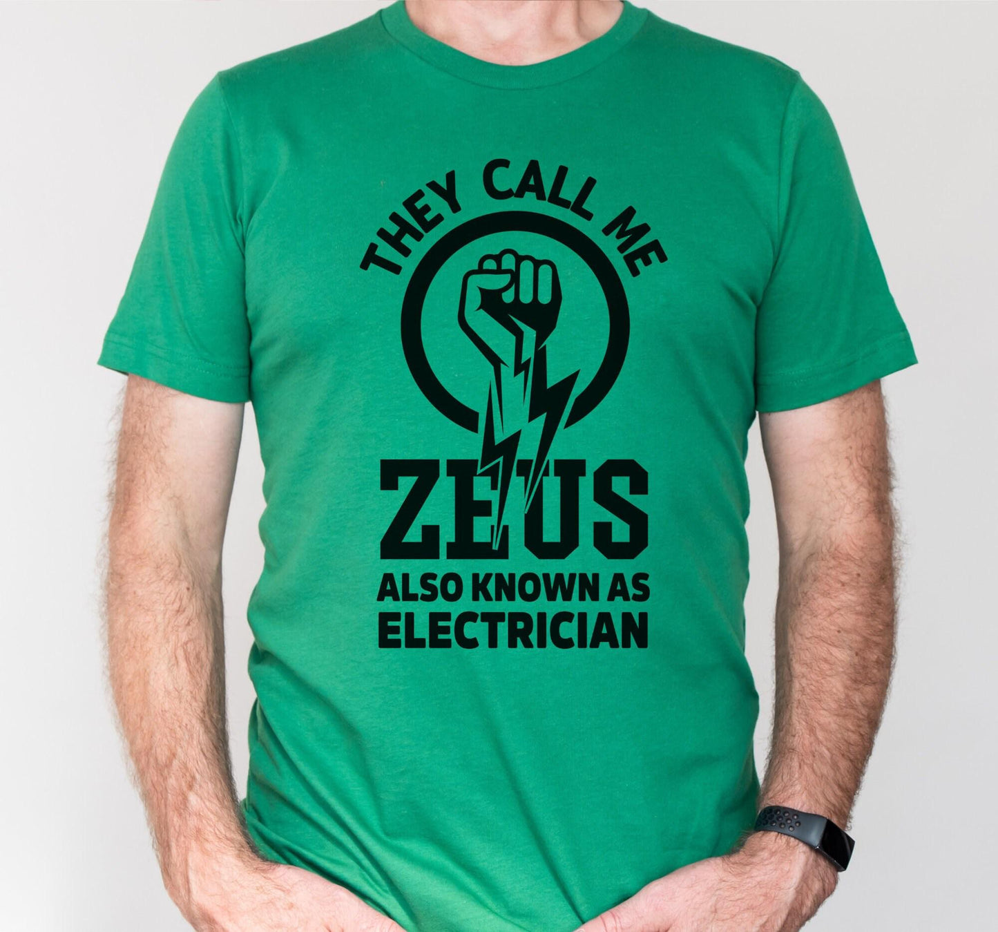 They Call Me Zeus Also Known As Electrician Men's Graphic T-Shirt