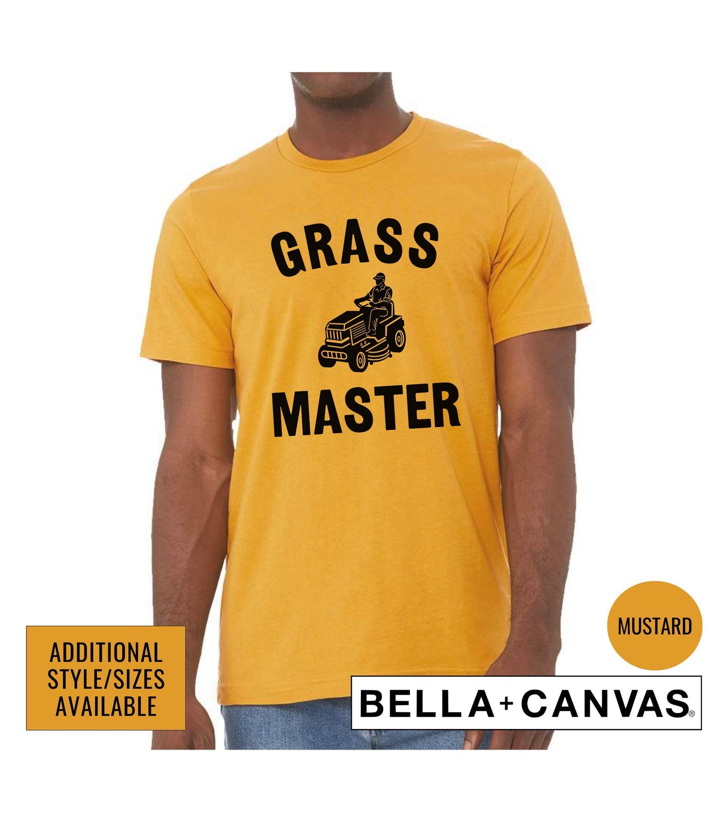 Grass Master Riding Lawn Mower Men's Graphic T-Shirt