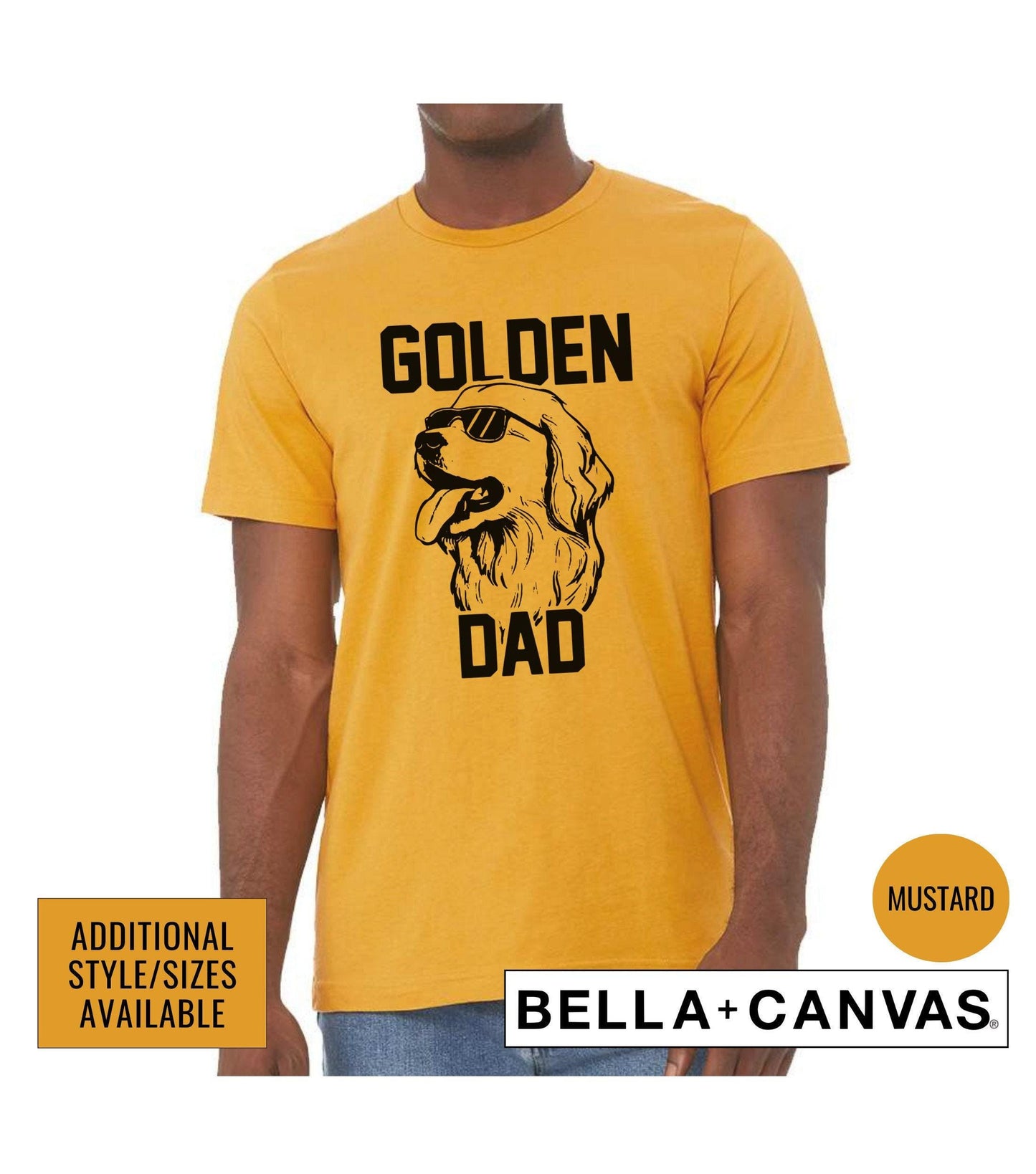Golden Retriever Dad Men's Graphic T-Shirt