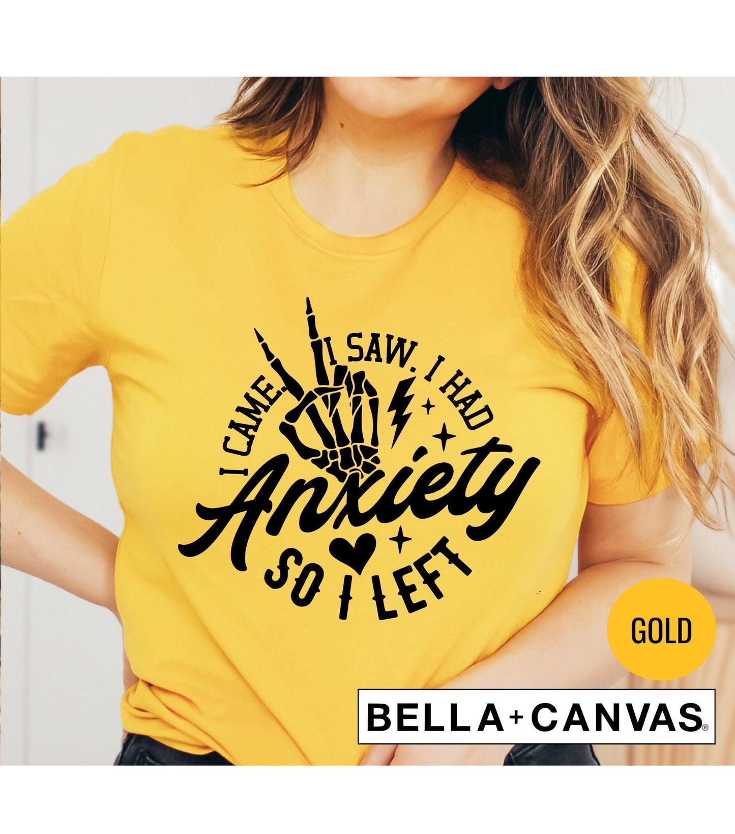 I Came I Saw I Had Anxiety So I Left Snarky Graphic T-Shirt