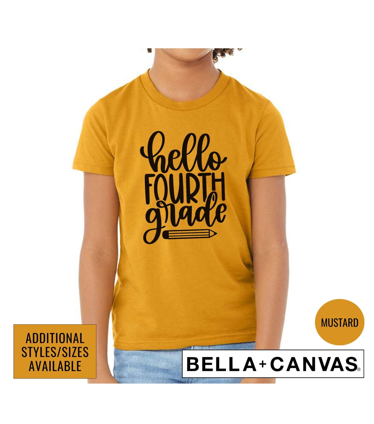 Hello Fourth Grade Graphic T-Shirt