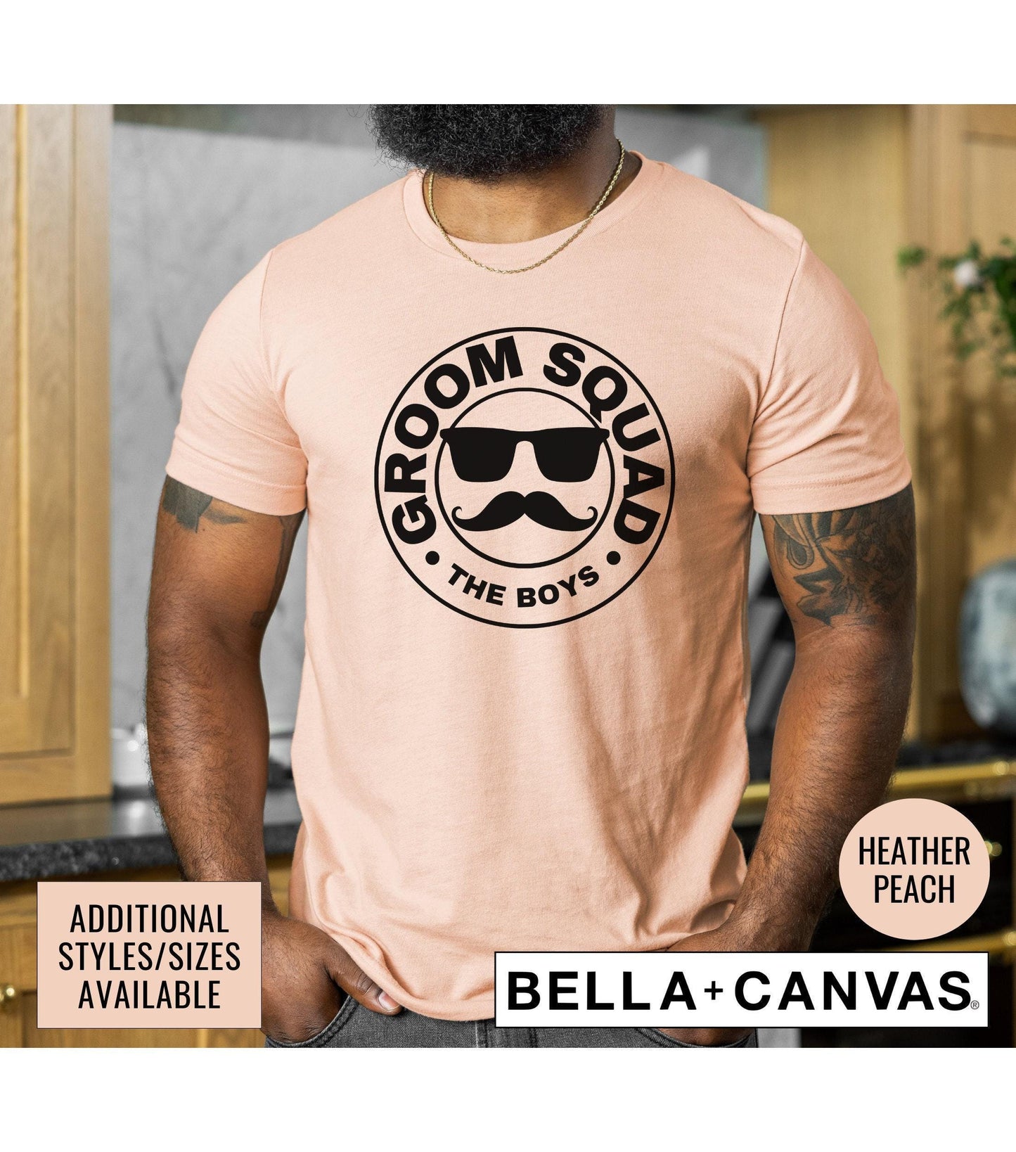 Groom Squad Wedding Bachelor Party Matching Men's Graphic T-Shirt