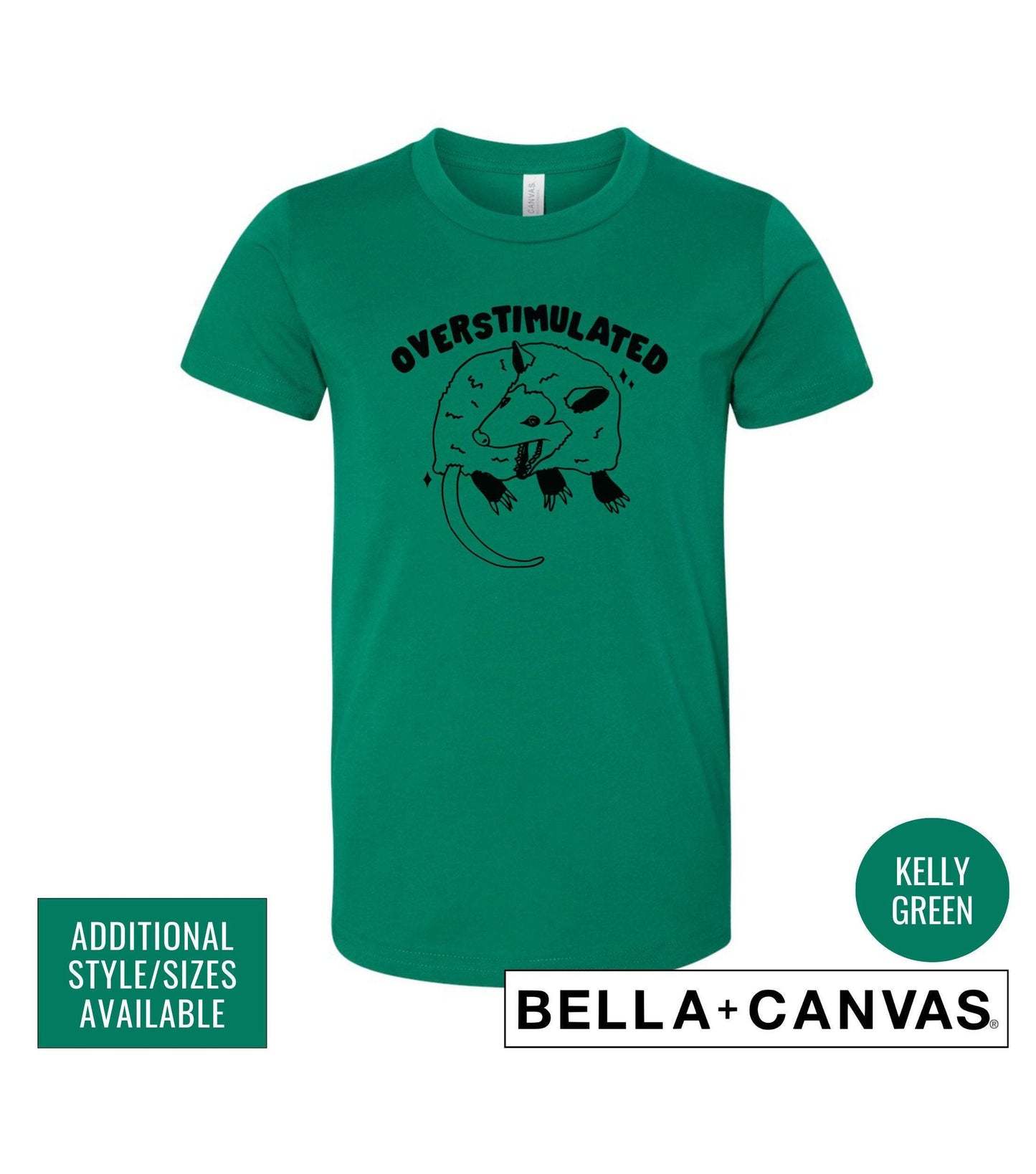 Overstimulated Weird Possum Graphic T-Shirt