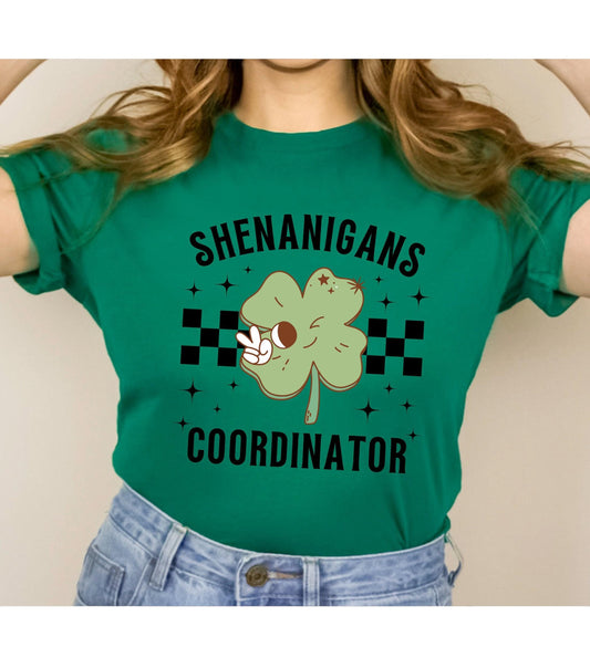 Shenanigans Coordinator St Patrick's Day Graphic T-Shirt
