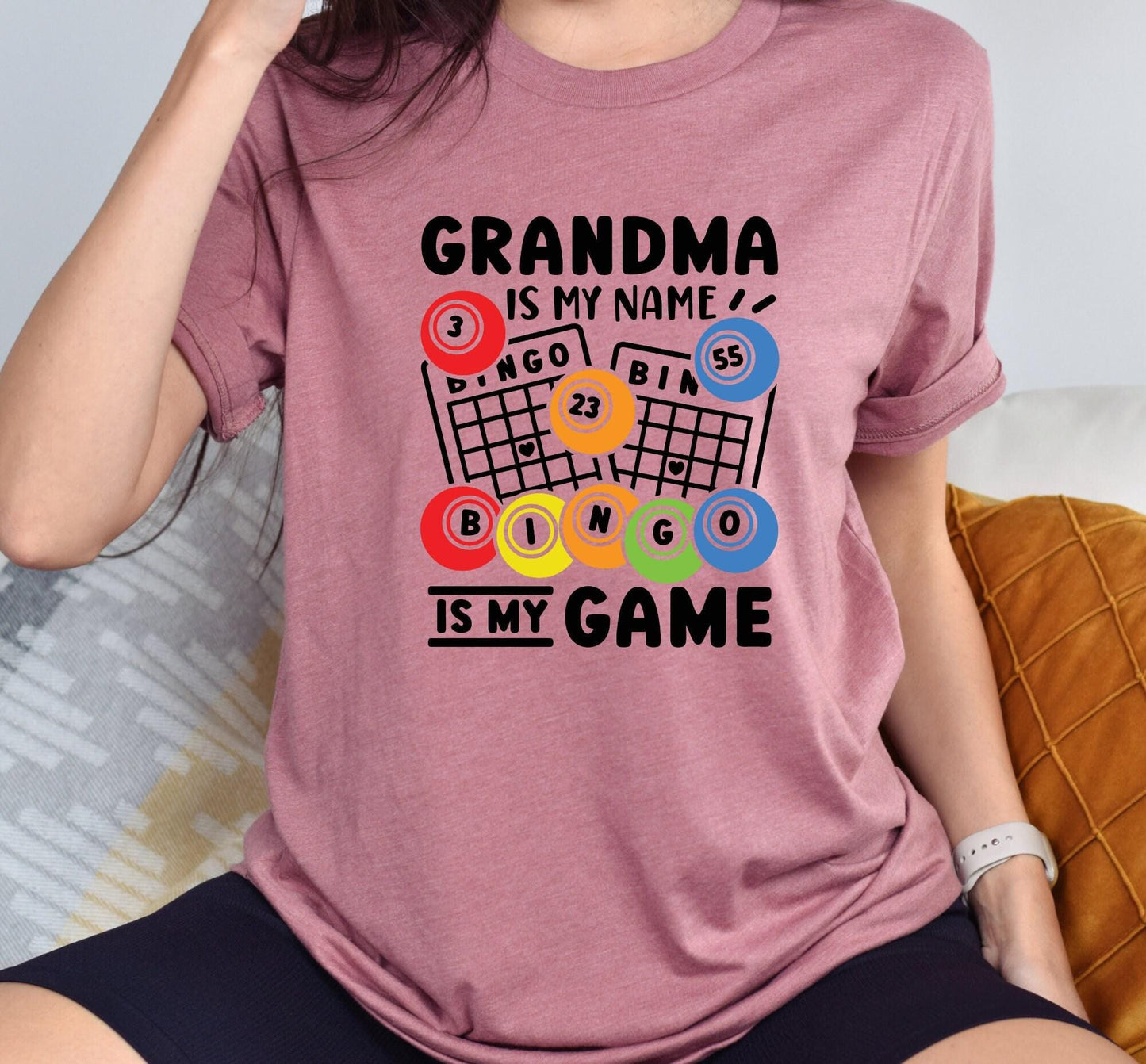 Grandma Is My Name Bingo Is My Game Women's Graphic T-Shirt