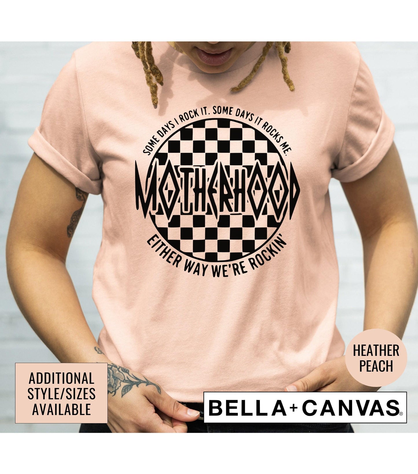 Motherhood Some Days I Rock It Some Days It Rocks Me Either Way We Are Rocking Graphic T-Shirt