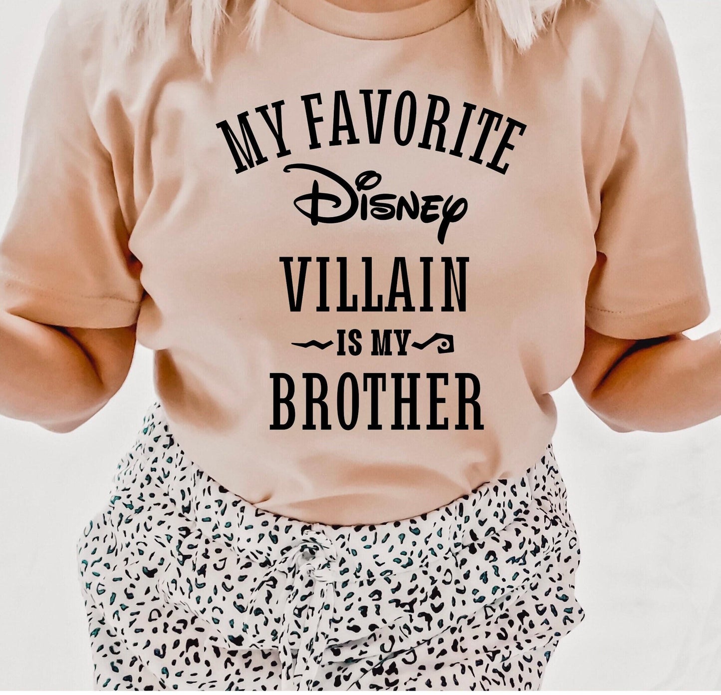 My Favorite Disney Villain Is My Brother Graphic T-Shirt