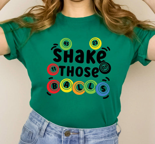 Shake Those Ball Bingo Graphic T-Shirt