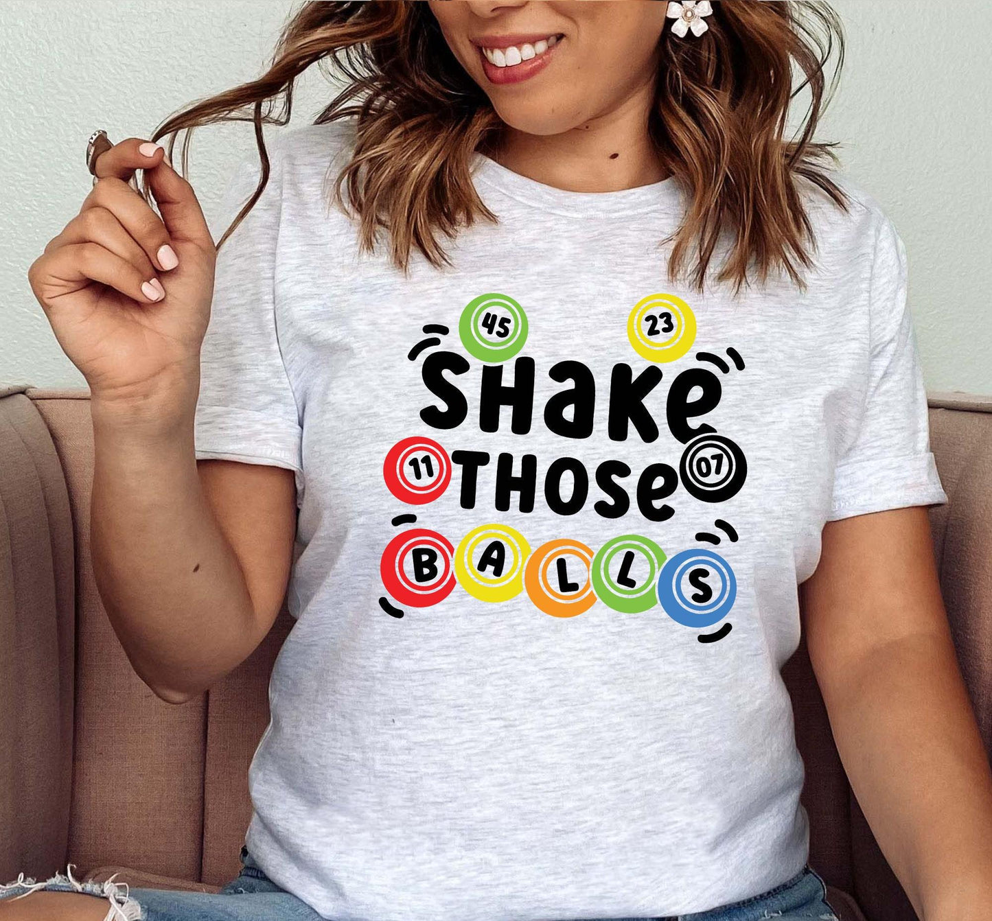 Shake Those Ball Bingo Graphic T-Shirt