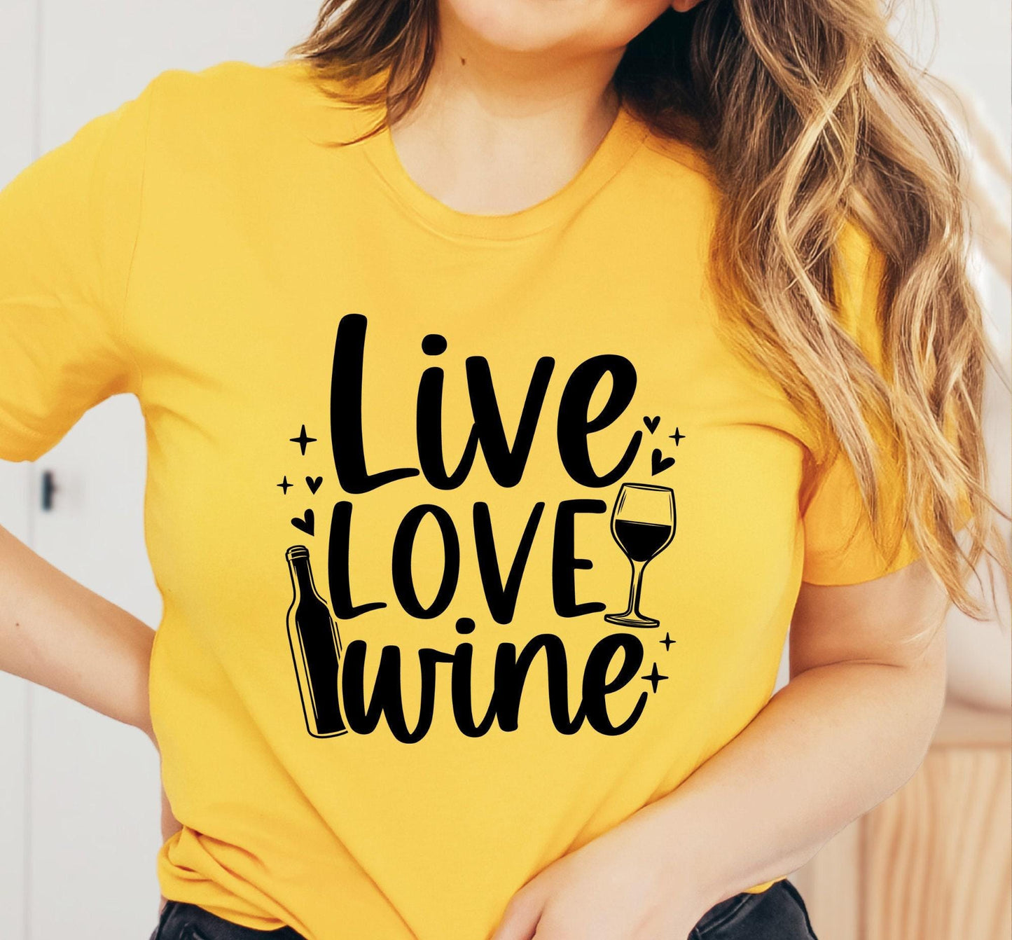 Live Love Wine Women's Graphic T-Shirt