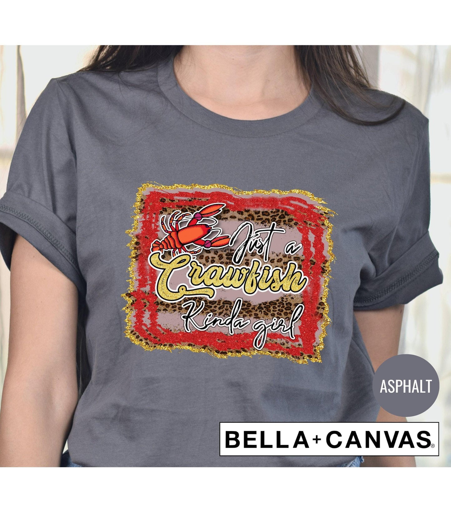 Just A Crawfish Kinda Girl Womens Graphic T-Shirt