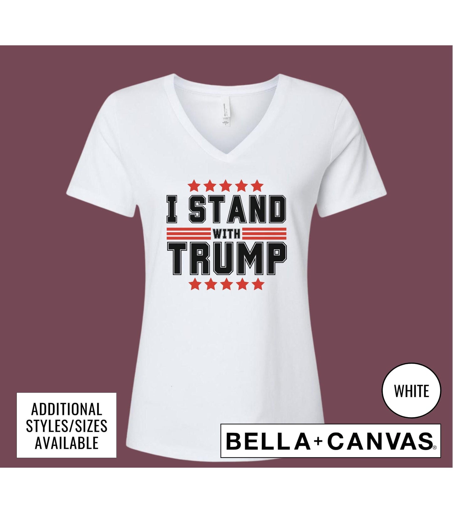 I Stand With Trump 2024 Graphic T-Shirt