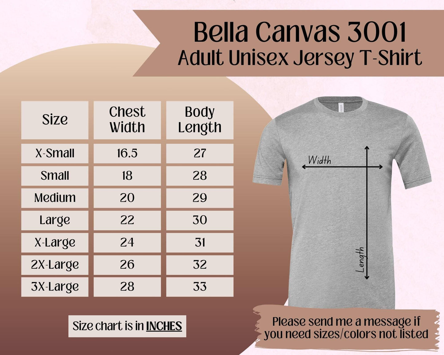 a t - shirt size guide for a men's t - shirt