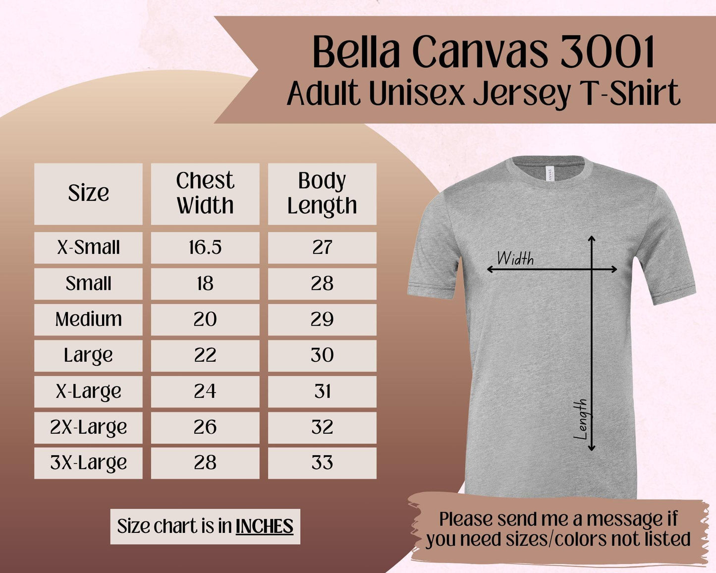 a t - shirt size guide for a men's t - shirt