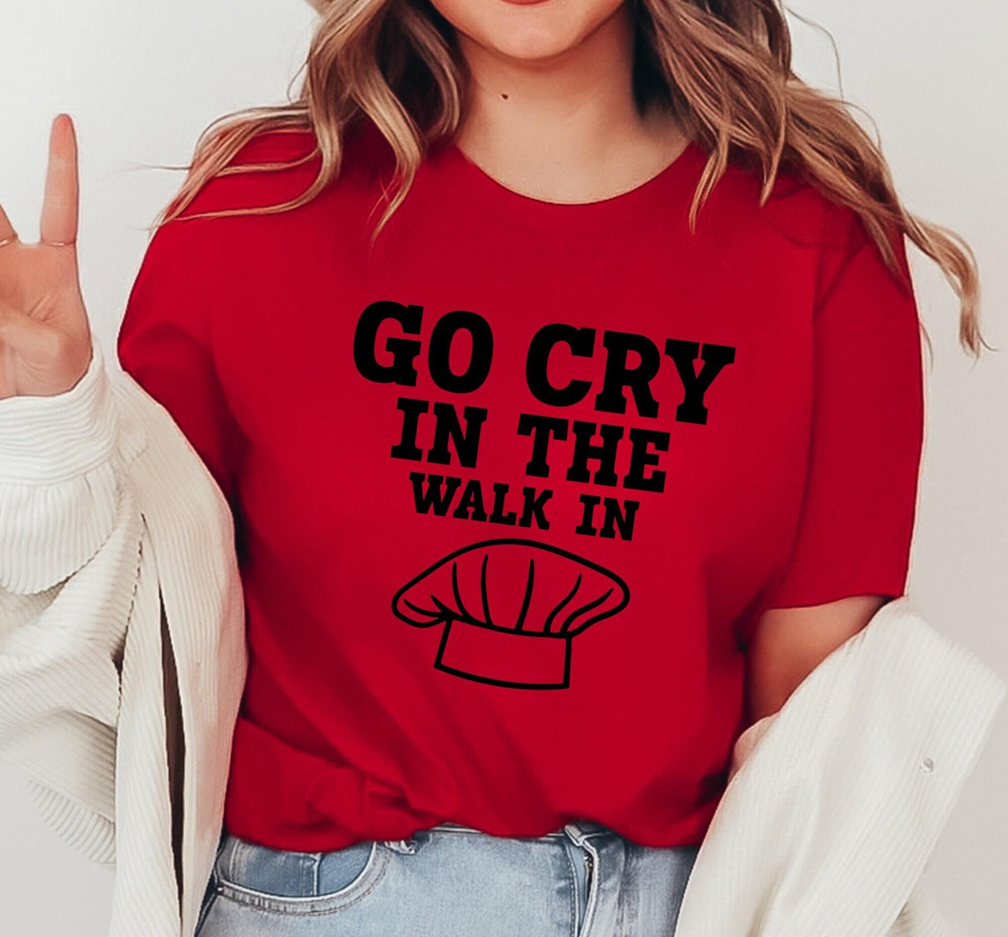 Go Cry In The Walk In Mean Chef Graphic T-Shirt