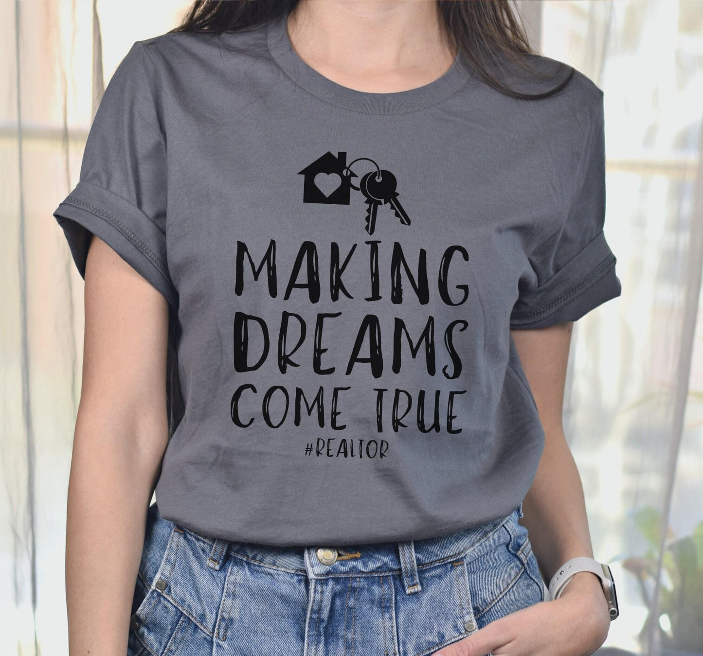 Making Dreams Come True Real Estate Agent Graphic T-Shirt