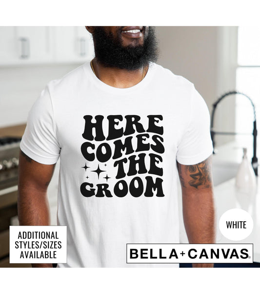Here Comes The Groom Wedding Bachelor Party Men's Graphic T-Shirt