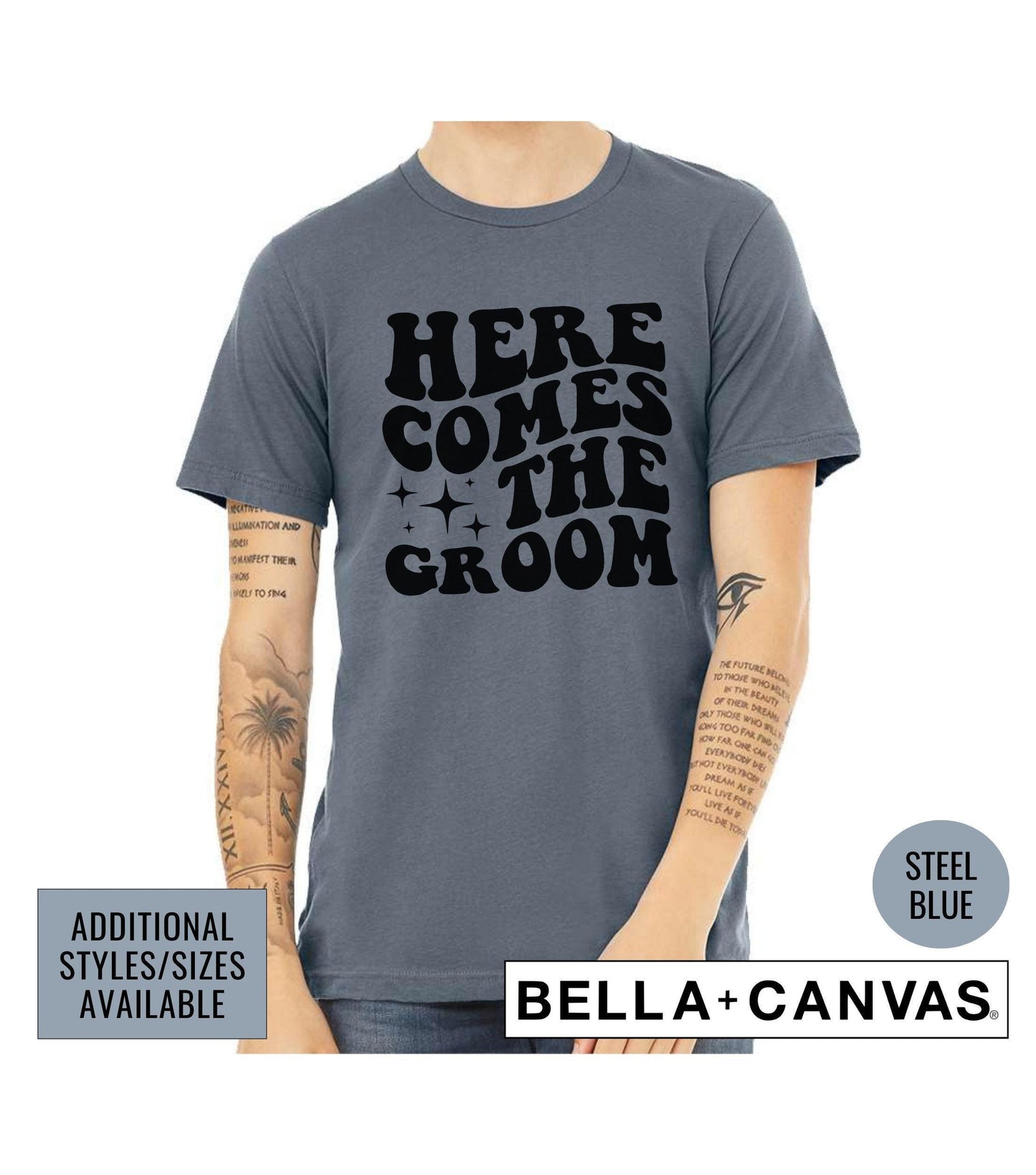 Here Comes The Groom Wedding Bachelor Party Men's Graphic T-Shirt