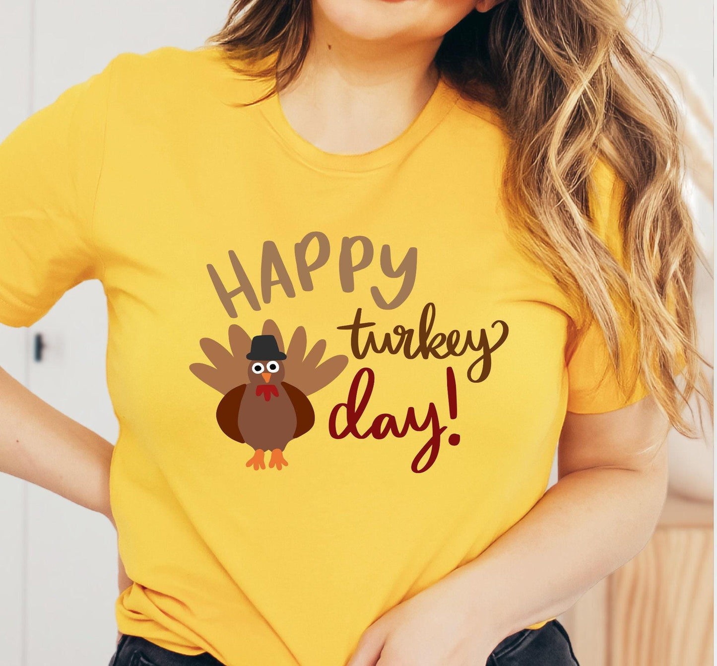 Happy Turkey Day Graphic T-Shirt