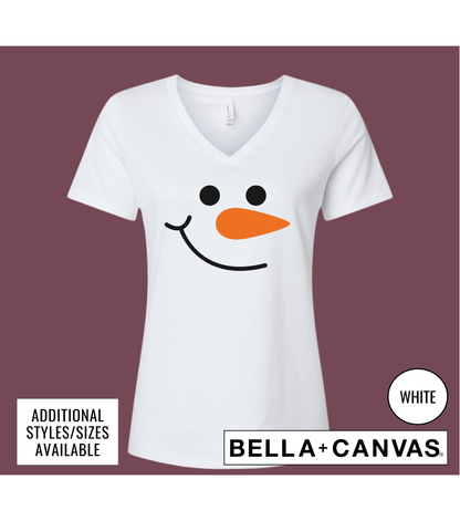 Snowman Face Graphic T-Shirt