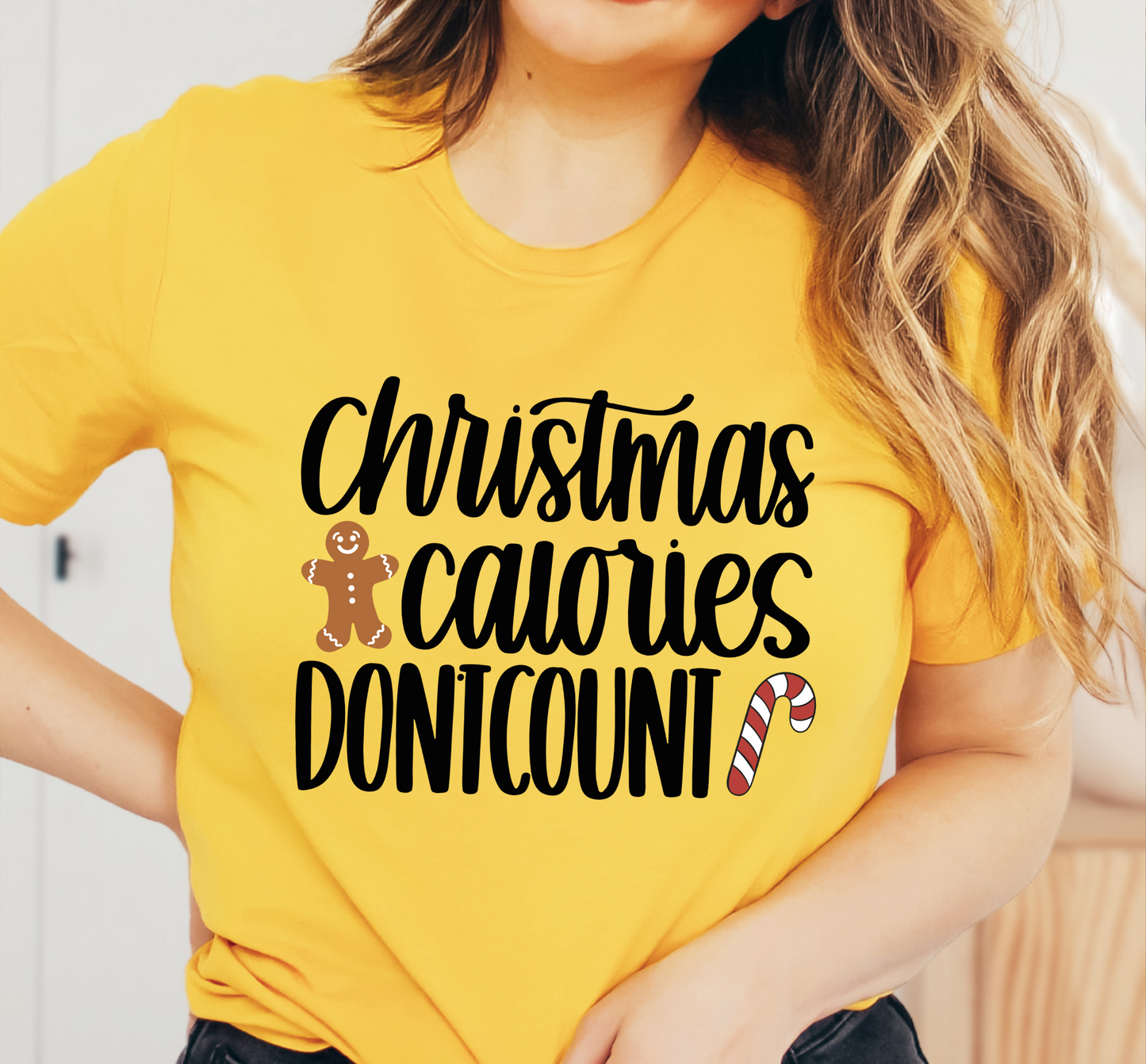 Christmas Calories Don't Count Graphic T-Shirt